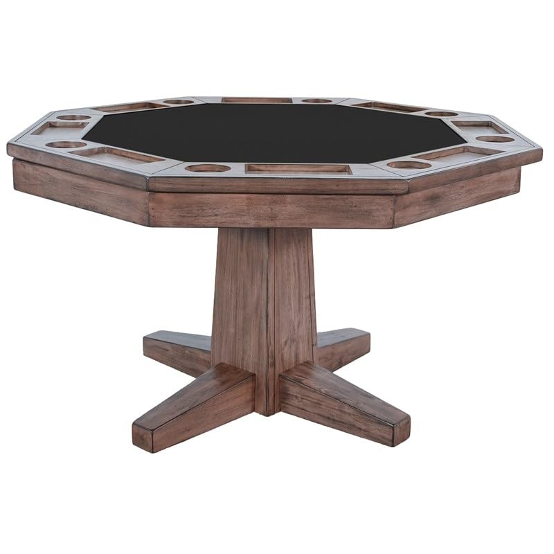 Amazon.com: Pemberly Row Reversible Wood Poker and Dining Table