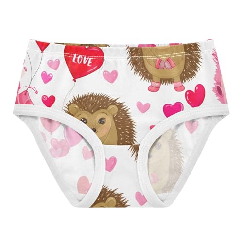 Cotton Toddler Girls Underwear Cute Cartoon Hedgehog Heart Balloon Girl Panties Cute Aesthetic Briefs Kids Undies 2t