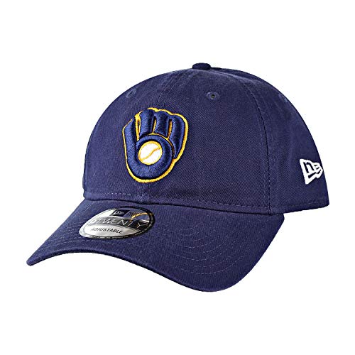 New Era Milwaukee Brewers 9TWENTY Core Classic Adjustable Hat - Navy