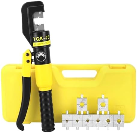 QWORK® Crimpadora Hidráulica, Crimpadora Hidráulica Herramienta 1...