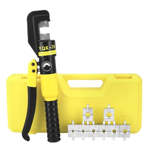 QWORK® Crimpadora Hidráulica, Crimpadora Hidráulica Herramienta 1...