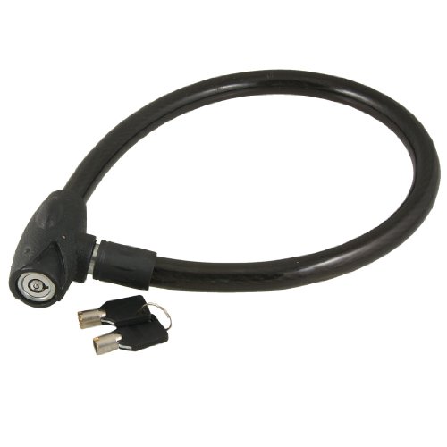 Aexit Bike Motorcycle Lock Security Black Plastic Cover Metal Lock 27.6