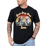 DESTWA Personalized Dog Dad Shirt for Men, Custom Dog Dad T Shirt with Name Photo, Custom Fathers Day Shirt