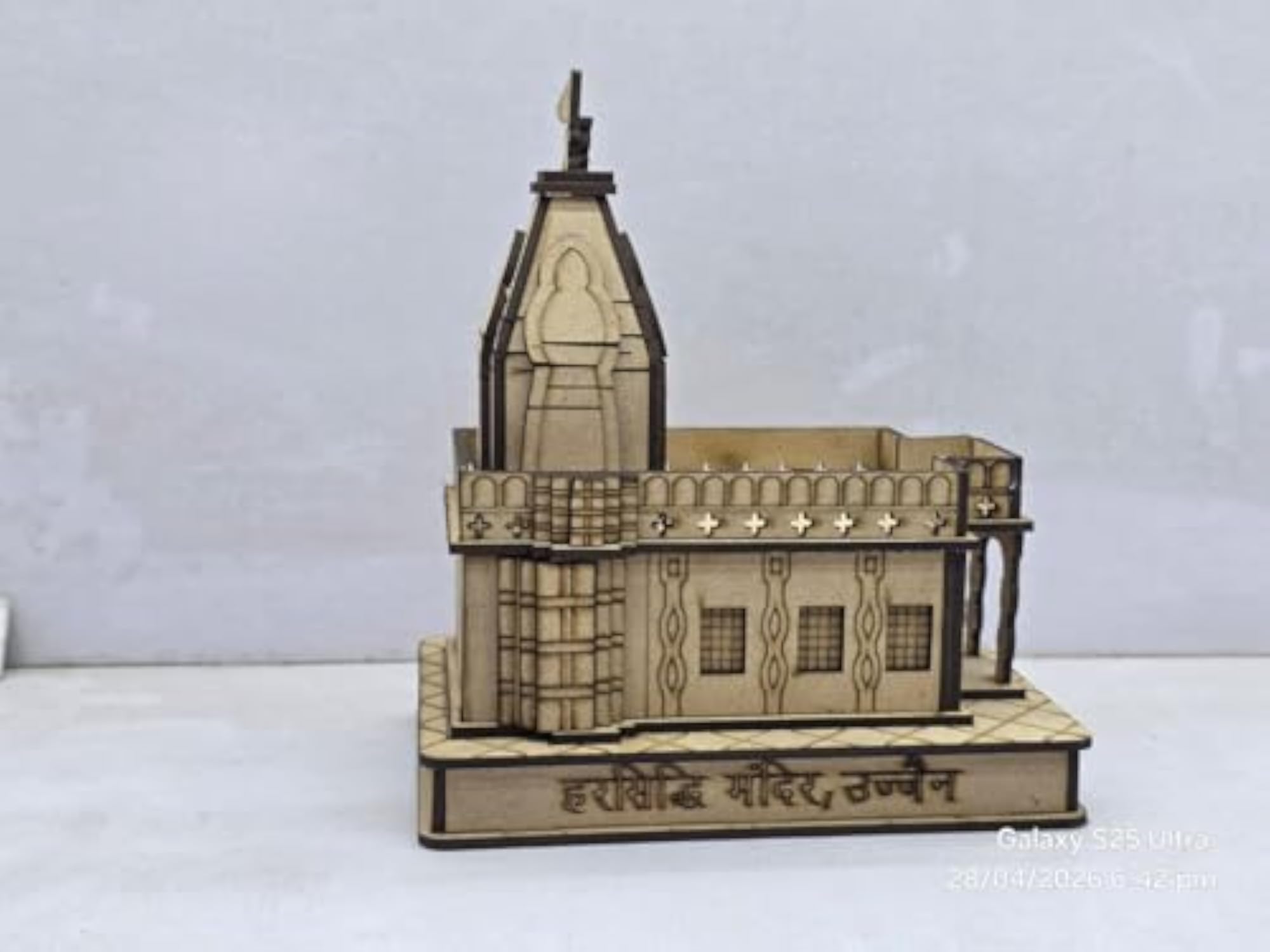 Harsiddhi Mandir Ujjain 3D Wooden Temple Model