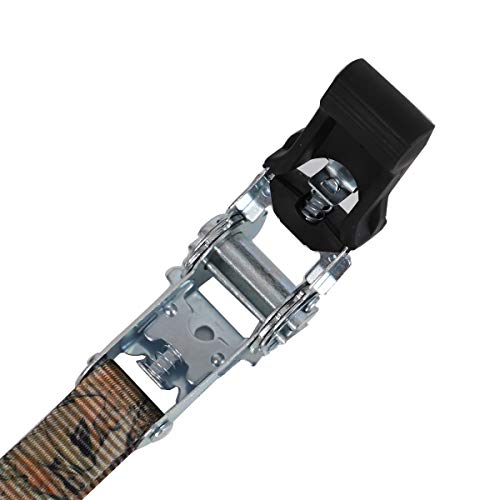 Xstrap Standard Ratchet Tie Down Straps - 4 Pk - 1'' X 15 Ft - 630 Lbs Load Cap 1890 Lbs Break Strength-Cargo Straps (Camouflage) #TOP6