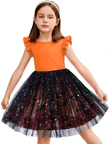 Image of Arshiner Toddler Tutu Dress Little Girls Fluffy Summer Dresses Casual Party Tulle Sundress for Kids 2-6Y