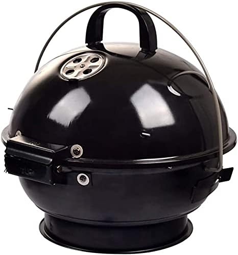 Miniatura 3 de Barbacoa Parrilla de carbón portátil con tapa Cocina al aire libre Camping Barbacoa de carbón Plegable Barbacoa redonda Parrilla portátil de carbón