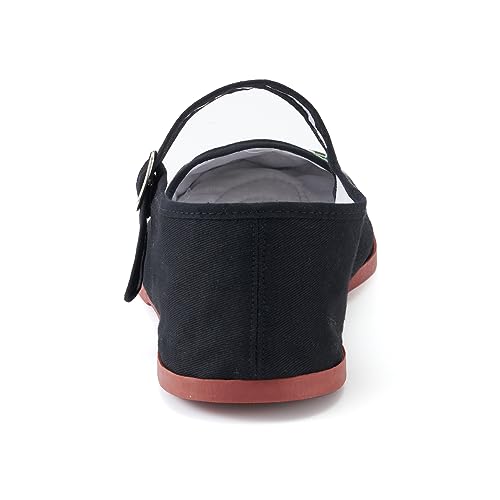 Image of Womens Classic China Flats, Casual China Doll Shoes, Cotton Mary Janes, Chinese Tai Chi Shoes