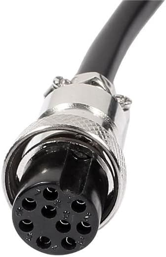 10pcs GX16 9 Pin Female Head Plug Cable Aviation Cable 1M