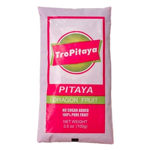 Premium Pitaya PackUnsweetened Pitaya Dragon Fruit, 3.5 Ounce - 60 per case.
