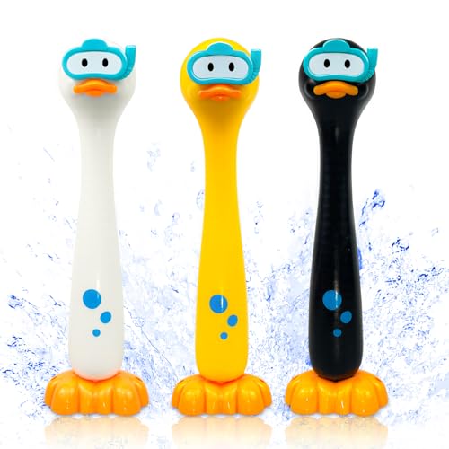 zeeloopbee Dive Sticks Swimming Pool Toys for Kids Toddlers 3Pcs Duck Diving Sticks for Training Confidence Building Underwater Fun Sinkies for kids Swimming Dive Pool Toys Games for Kids 7-12