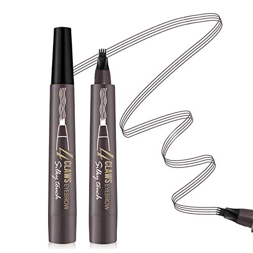 Aaiffey Waterproof Eyebrow Tattoo Pen - Microblading Eyebrow Pencil with a Micro-Fork Tip Applicator Create Natural Looking Brows Makeup