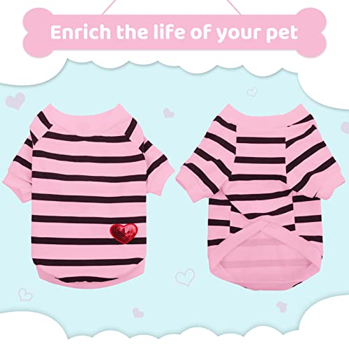 Preferhouse Pet Dog Striped T-Shirt Dogs Cats Cotton Vest Spring Summer Pet Apparel Tee Shirt Suitable For Small And Medium Large Pets French Bulldog Bichon #TOP5
