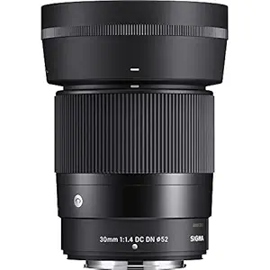 Sigma 30mm f/1.4 DC DN Contemporary Lens for FUJIFILM X Mount Mirrorless Cameras(APS-C Format) (Black)