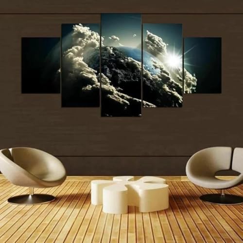 Impression sur toile abstraite de la Terre | Tableau moderne premium