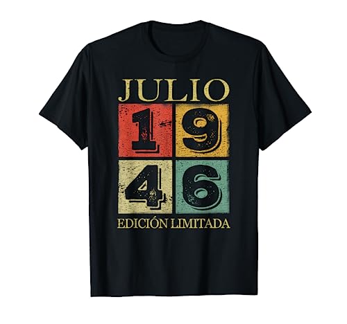 Julio 1946 Cumpleaños nacen en Julio De 1946 Regalo Camiseta