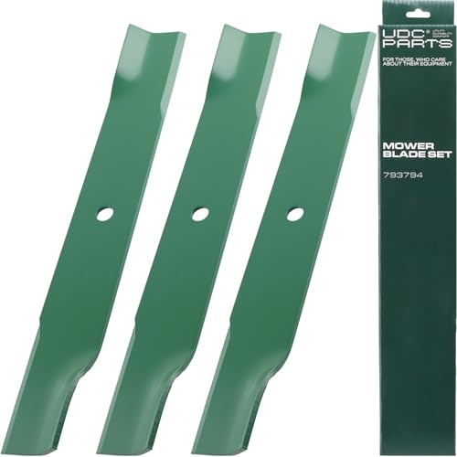 UDC Parts 794685 Mower Blades Replacement for 42 Inch & 60 Inch Hustler 793794 794214 794230 603992 793935 933440 936070 938050 934505US 934786 935742 937748 937847 938167/3 Pack Low Lift