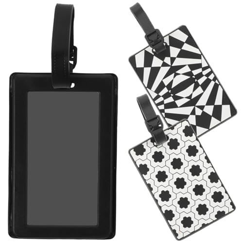 FOMIYES 3個荷物タグ スーツケース用旅行タグ 製 名前付きバッグ識別ラベル クルーズ船対応 荷物用ネームタグ 滑らかな仕上げ