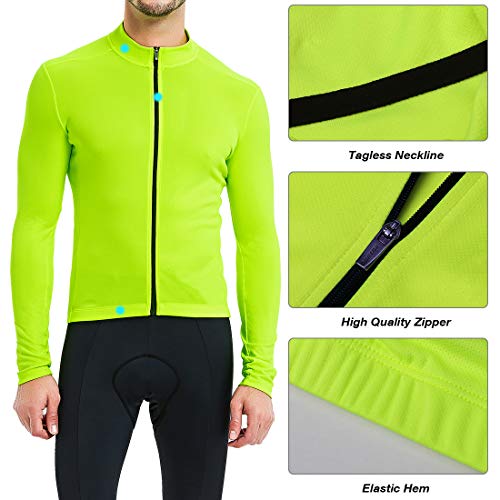 Camiseta de ciclismo manga larga contra sudor y humedad en running 4