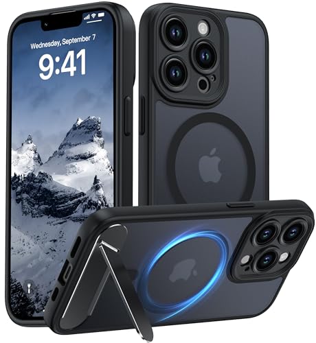 AMILIFECASES Magnetic Compatible with iPhone 13 Pro Case, [Built-in Invisible Kickstand][Compatible...