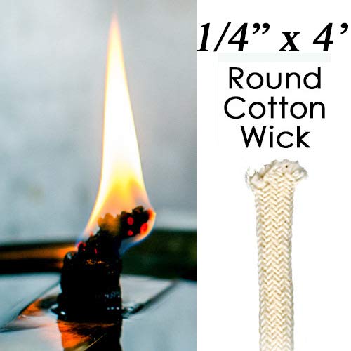 Dan's Daughters' Containers Try Me Size 1/4" x 4' Wick It Up with US 1/4" Inch by 4' Feet Round Brai