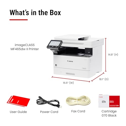 Canon imageCLASS MF465dw II - Monochrome Wireless Duplex Laser Printer with Print, Copy, Scan, Fax, Expandable Paper Capacity, 42 PPM - image 8