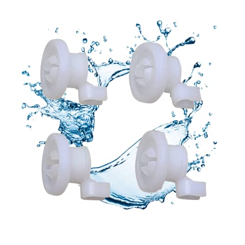 Lichtblau 4er Set Korbrollen 424717 481252878025 C00481565 I Ersatzrollen...