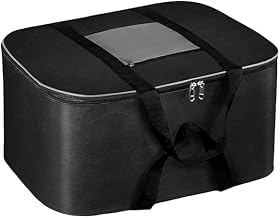 Raggle Under bed Storage bag For Clothes & Blankets With Zipper Closure & Handle,Moisture Proof Nylon Large Size Storage Bag,Travel Wardrobe Underbed Organizer for Clothes (GREY, 1)