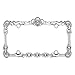 Cruiser Accessories 25231 Skull & Bone License Plate Frame, Chrome