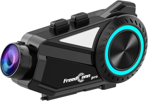 FreedConn R3Pro �o�C�N �C���J�� �J�����t�� �y�ő�6�l1200M�����ʘb 33���ԘA���g�p�z 2000��Ah�o�b�e���[ �o�C�N�p�C���J�� ���R�[�_�[ 2K�N���掿 ���[�v�^�� Bluetooth/WiFi�Ή� 7���Ԙ^�� FM���W�I �w��