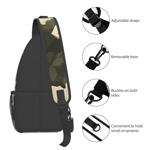 Bolso cruzado tipo sling camuflaje army para hombre y mujer miniatura 5
