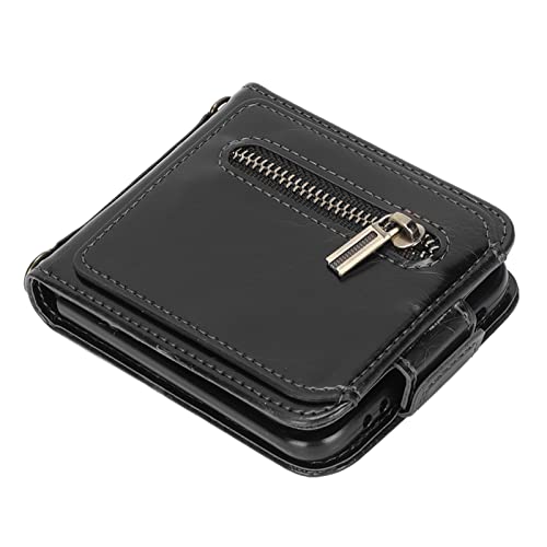Protection Z Flip 3 pliable noir avec porte-carte et clip ceinture