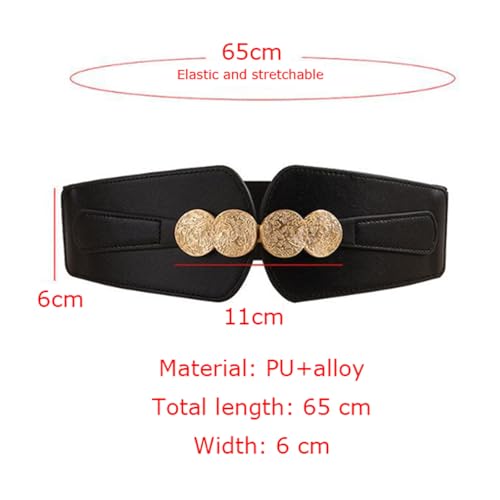 Women's Elastic Wide Waist Belt Decoration Outer Dress Versatile Fashion Personality Belt Waist Trendy Skirt Belt2