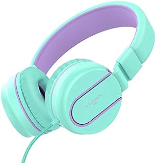 AILIHEN I35 Kid Headphones with Microphone Volume Limited Childrens Girls Boys Teens Lightweight
