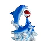 【Beau cadeau】 : la figurine de statue de dauphin est un cadeau pour les collectionneurs, les amateurs de dauphins, les mariages, les anniversaires, les pendaisons de crémaillère, les fermes, la Saint-Valentin, Noël et les fêtes d'année.