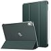 Produktbild MoKo Hülle Kompatibel mit iPad Air 4. Generation 2020 iPad 10.9 Zoll 2020 Tablet, [Unterstützt 2. Gen iPencil Laden] PU Leder Tasche Transluzent Rückseite Schutzhülle Auto Schlaf/Wach, Nachtgrün