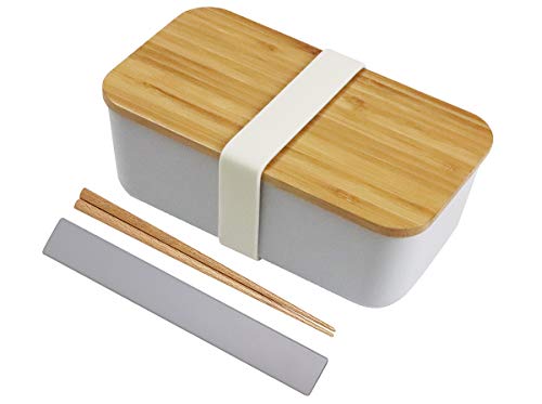 クラフトレシピ SUKITTO 1段 ナチュラルランチ 箸箱セット GY グレー 750ml 専用シリコンベルト付き 電子 レンジ対応 食洗機対応 弁当箱 男性 女性 人気 大容量 一段 おしゃれ 女子 かわいい 弁当 容器 プラスチック ランチボックス ランチBOX 山中漆器 Craft Recipe 日本製