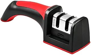 Wellehomi Professional Knife Sharpener, Premium Two Stages Manual Knife Sharpener with Non-Slip and Ergonomic Design