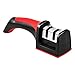Price comparison product image Wellehomi Professional Knife Sharpener, Premium Two Stages Manual Knife Sharpener with Non-Slip and Ergonomic Design,Red