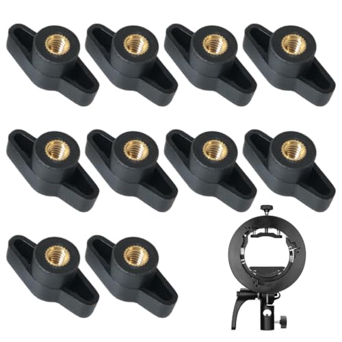 DULFAX 10 piezas Tuerca Perilla, Perilla de Sujeción, Perillas de Recto, Tuerca Perilla de Mango, Tuercas de Agarre de Perilla Moleteada, para Equipos Mecánicos