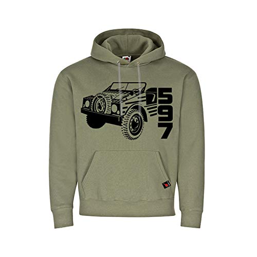 Pull à capuche Copytec 597 vert sweat XL voiture de chasse 36256