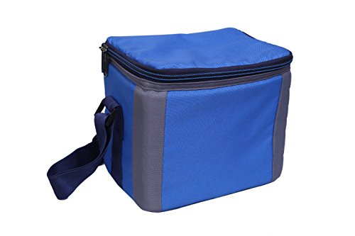 Image of BagsRUs Polyester 6.7 L Royal Blue Portable Cooler Bag with Ice Pack