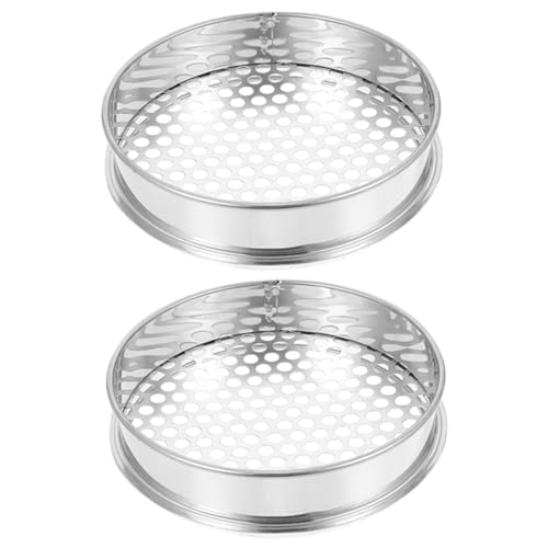 Sosoport 2 Piezas De Tamiz De Jardín Filtro De Suelo para Plantar Tamiz De Piedra Tamiz De Suelo Herramienta De Tamizado para Jardín Tamiz De Arena Tamiz De Rocas Tamiz De