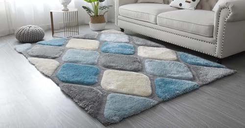 Image of Royal Look Edition Large 60 X 96 Inch Carpets for Home | Premium Shaggy Fur Rug Runner | Anti-Skid Bedroom Carpet |Premium Living Area Office Sofa Room (5X8 feet)