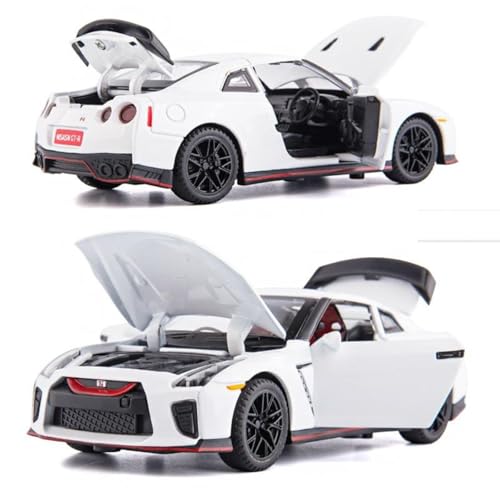 Image of Nissan GTR R35 Diecast Model Car - Premium Metal Toy Supercar with Pull Back Action, Opening Doors & Realistic Detailing | Scale Model Car [Color As Per Stock]