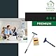 GREEN HOME | Stachelwalze 150 × 500 mm mit Teleskopstiel & Tapetenschaber | Profi Renovierset zum Perforieren & Entfernen von Tapeten | Igelwalze, Nagelroller, Tapetenigel, Stachelroller
