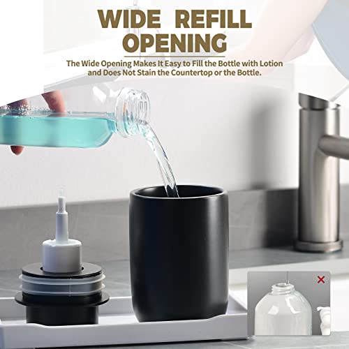 image for Umlaca foaming soap Dispenser Ceramic for Dish Soap,Hand Soap,Lotion f