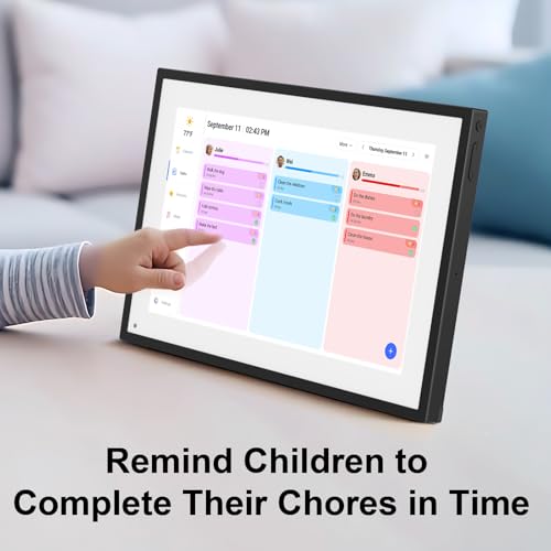 Image of Digital Calendar Wall Touch Screen Chore Chart, 32GB Electronic Calendar + Smart Family Planner, Wall and Desk Mountable, Gifts for Women Men, Gifts for Mom Dad