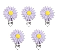 デイジー型シリコンクリップセット Amazon.co.jp: [木綿細工] シリコン クリップ 5個 デイジー 花