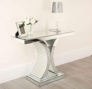 Abreo Mirrored C Frame Console Table